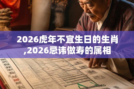 2026虎年不宜生日的生肖,2026忌讳做寿的属相