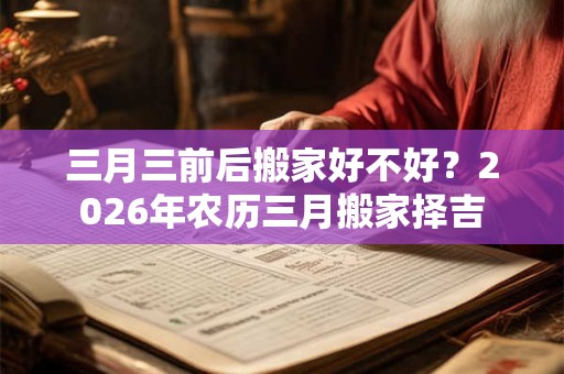 三月三前后搬家好不好？2026年农历三月搬家择吉