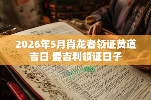 2026年5月肖龙者领证黄道吉日 最吉利领证日子 2026年5月肖龙者领证黄道吉日 最吉利领证日子