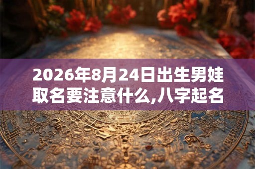 2026年8月24日出生男娃取名要注意什么,八字起名的禁忌