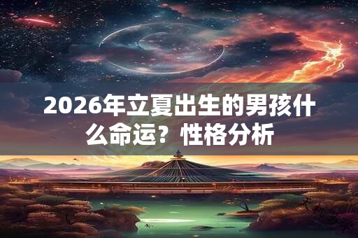2026年立夏出生的男孩什么命运?性格分析 2026年立夏出生的男孩什么命运?性格分析