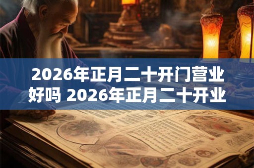 2026年正月二十开门营业好吗 2026年正月二十开业做生意好吗