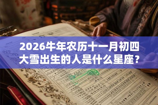 2026牛年农历十一月初四大雪出生的人是什么星座？