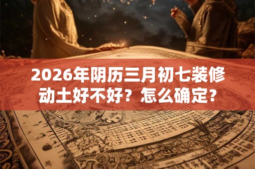2026年阴历三月初七装修动土好不好？怎么确定？