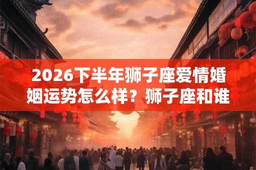 2026下半年狮子座爱情婚姻运势怎么样？狮子座和谁般配