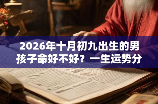 2026年十月初九出生的男孩子命好不好？一生运势分析