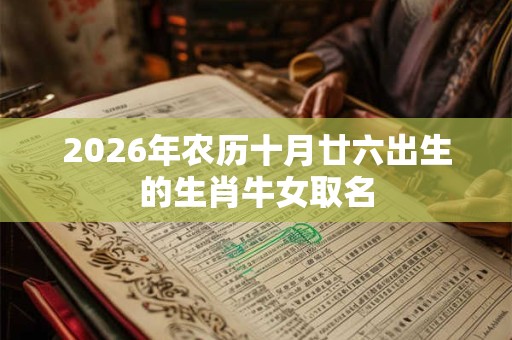 2026年农历十月廿六出生的生肖牛女取名 2026年农历十月廿六出生的生肖牛女取名