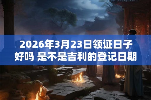 2026年3月23日领证日子好吗 是不是吉利的登记日期