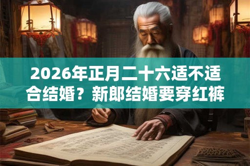 2026年正月二十六适不适合结婚？新郎结婚要穿红裤头吗？
