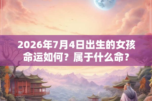 2026年7月4日出生的女孩命运如何？属于什么命？