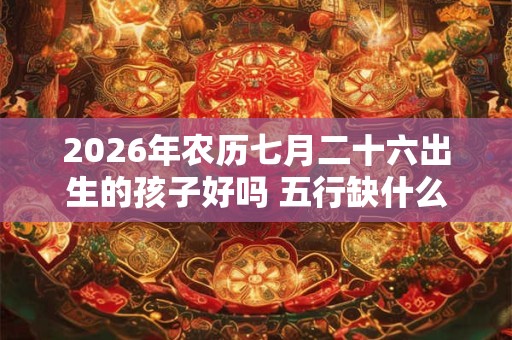 2026年农历七月二十六出生的孩子好吗 五行缺什么 2026年农历七月二十六出生的孩子好吗 五行缺什么