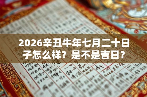 2026辛丑牛年七月二十日子怎么样？是不是吉日？