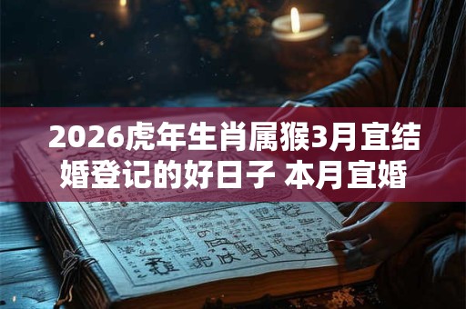 2026虎年生肖属猴3月宜结婚登记的好日子 本月宜婚嫁吉日