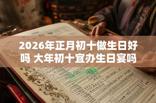 2026年正月初十做生日好吗 大年初十宜办生日宴吗