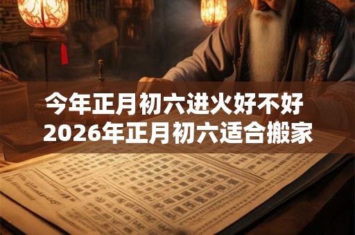 今年正月初六进火好不好 2026年正月初六适合搬家吗 今年正月初六进火好不好 2026年正月初六适合搬家吗