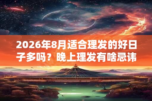 2026年8月适合理发的好日子多吗？晚上理发有啥忌讳