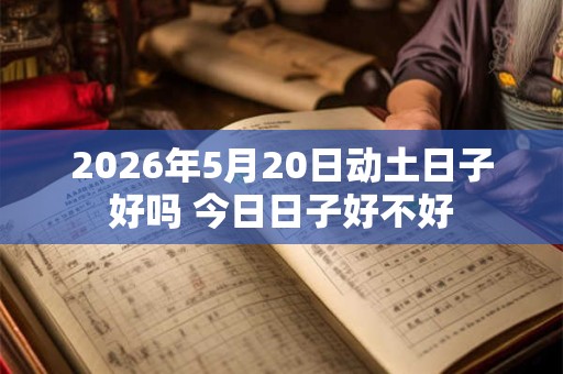 2026年5月20日动土日子好吗 今日日子好不好