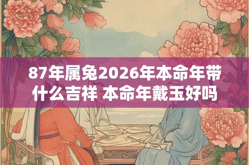 87年属兔2026年本命年带什么吉祥 本命年戴玉好吗