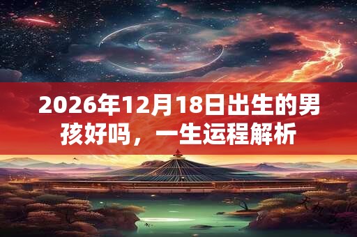 2026年12月18日出生的男孩好吗，一生运程解析