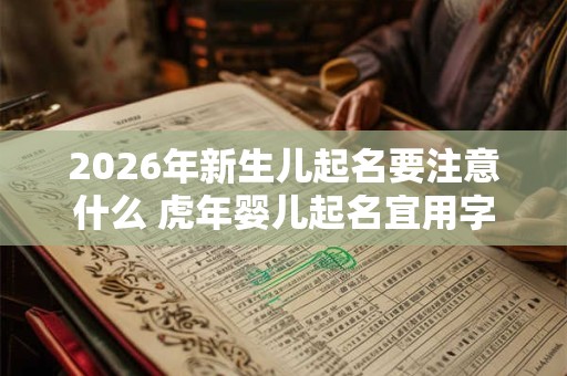 2026年新生儿起名要注意什么 虎年婴儿起名宜用字