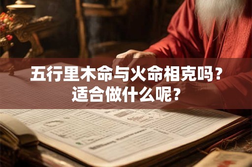 五行里木命与火命相克吗?适合做什么呢? 五行里木命与火命相克吗?适合做什么呢?
