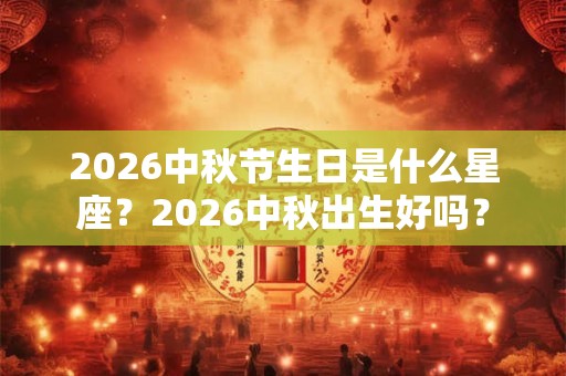 2026中秋节生日是什么星座？2026中秋出生好吗？