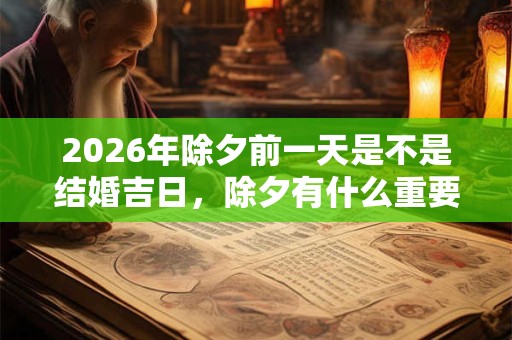 2026年除夕前一天是不是结婚吉日，除夕有什么重要的禁忌？
