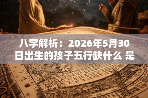 八字解析：2026年5月30日出生的孩子五行缺什么 是什么命