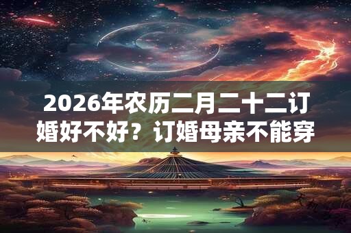 2026年农历二月二十二订婚好不好？订婚母亲不能穿的颜色