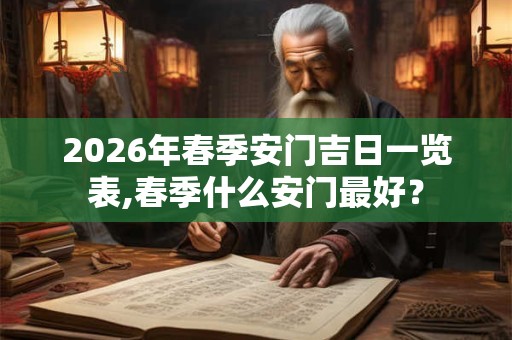 2026年春季安门吉日一览表,春季什么安门最好？
