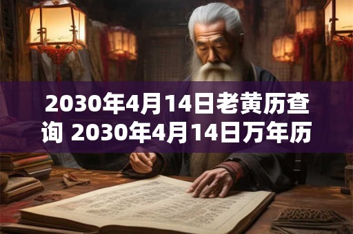 2030年4月14日老黄历查询 2030年4月14日万年历黄道吉日