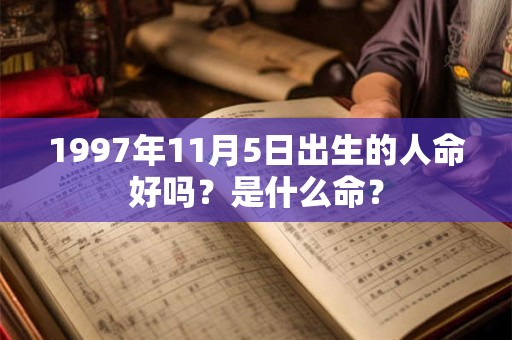 1997年11月5日出生的人命好吗？是什么命？