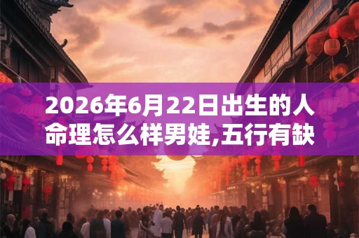 2026年6月22日出生的人命理怎么样男娃,五行有缺失吗