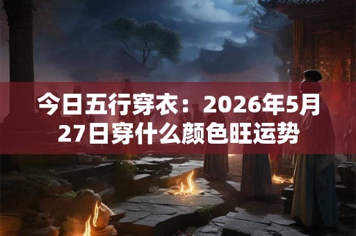 今日五行穿衣：2026年5月27日穿什么颜色旺运势