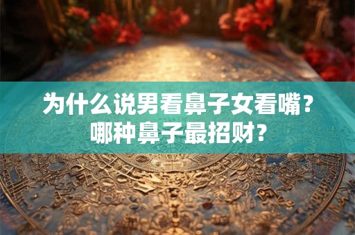 为什么说男看鼻子女看嘴?哪种鼻子最招财? 为什么说男看鼻子女看嘴?哪种鼻子最招财?