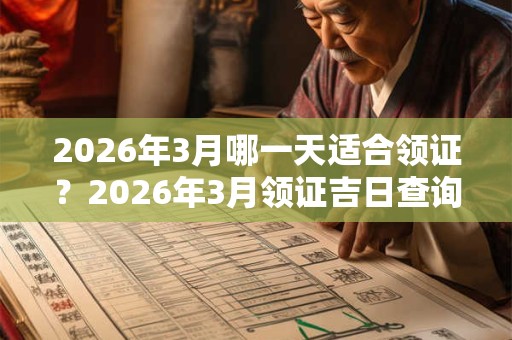 2026年3月哪一天适合领证？2026年3月领证吉日查询