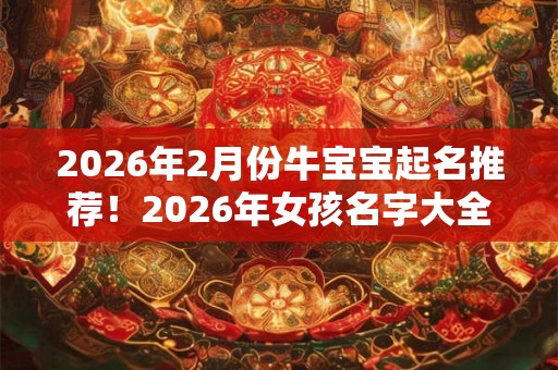 2026年2月份牛宝宝起名推荐！2026年女孩名字大全