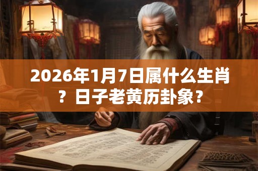 2026年1月7日属什么生肖？日子老黄历卦象？