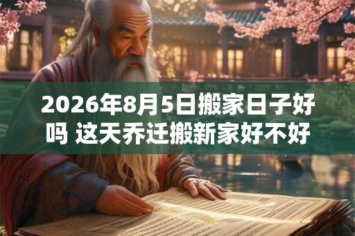 2026年8月5日搬家日子好吗 这天乔迁搬新家好不好