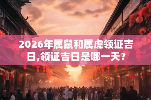 2026年属鼠和属虎领证吉日,领证吉日是哪一天？