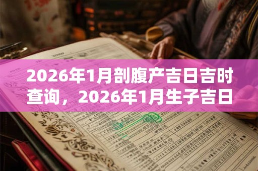 2026年1月剖腹产吉日吉时查询，2026年1月生子吉日