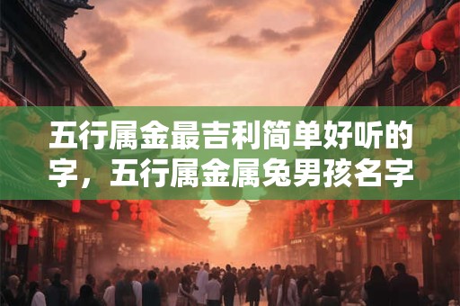 五行属金最吉利简单好听的字，五行属金属兔男孩名字
