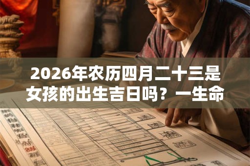 2026年农历四月二十三是女孩的出生吉日吗？一生命运好吗？
