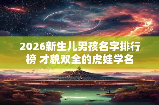 2026新生儿男孩名字排行榜 才貌双全的虎娃学名