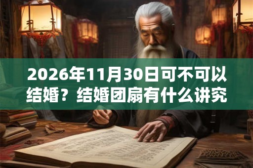 2026年11月30日可不可以结婚？结婚团扇有什么讲究吗？