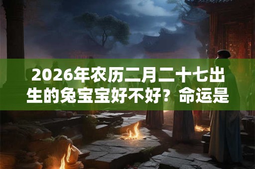 2026年农历二月二十七出生的兔宝宝好不好？命运是好是坏？