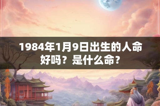1984年1月9日出生的人命好吗？是什么命？