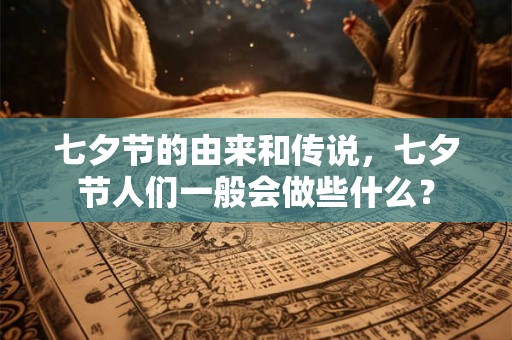 七夕节的由来和传说，七夕节人们一般会做些什么？