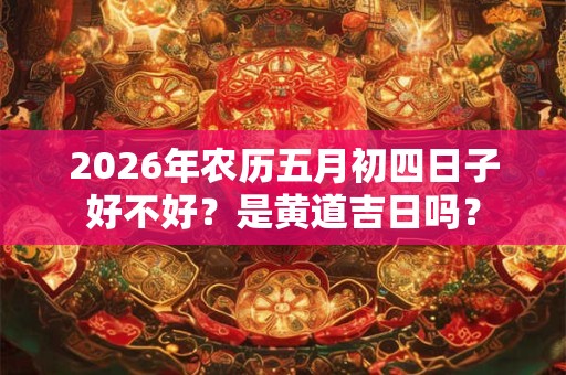 2026年农历五月初四日子好不好？是黄道吉日吗？