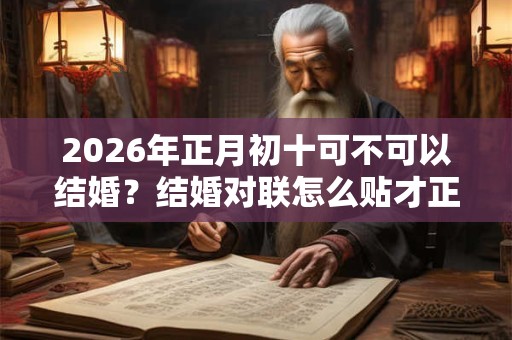 2026年正月初十可不可以结婚？结婚对联怎么贴才正确？